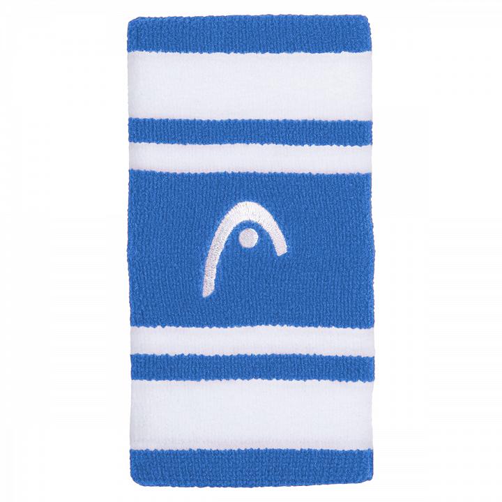 Head Striped Wristband 5'' Airforce Blue / White - 2 szt.